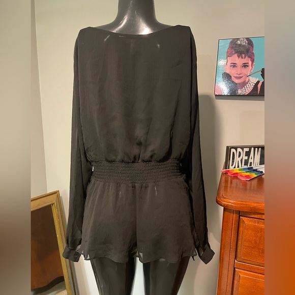 Women’s Addition Elle Sheer Blouse ( 1X ) - Picture 4 of 4